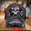 Kansas State Wildcats 3D Cap SKULL NCAA Custom Name 2