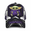 Kansas State Wildcats Luxury 3D Cap Baby Yoda NCAA Custom Name 3