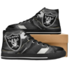 Las Vegas Raiders 3 Custom Canvas High Top Shoes L98 2