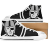 Las Vegas Raiders 4 Custom Canvas High Top Shoes L98 2