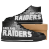 Las Vegas Raiders Custom Canvas High Top Shoes L98 2