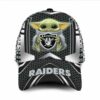 Las Vegas Raiders Luxury 3D Cap Baby Yoda Custom Name 4