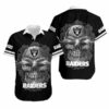 Las Vegas Raiders Sugar Skull Gift For Fan Hawaiian Graphic Print 2