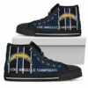 Logo Los Angeles Chargers Football Custom Canvas High Top Shoes L9 2