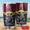 Los Angeles Angels Baby Yoda Custom Name Tumbler 2