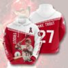 Los Angeles Angels MLB Mike Trout 27 3d Hoodie N98 2