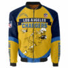 Los Angeles Chargers Bomber Jacket Graphic Running men gift for fans 2