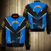 Los Angeles Chargers bomber Jacket lightning graphic gift for men 2