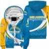 Los Angeles Chargers Fleece Jacket 3D curve great fleece hoodie 3