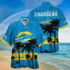 Los Angeles Chargers Summer Hawaiian Shirt And Shorts 2