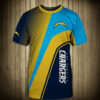 Los Angeles Chargers T-shirt 3D Short Sleeve O Neck gift for fan 3