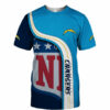 Los Angeles Chargers T-shirt 3D summer Short Sleeve gift for fan 3