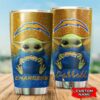 Los Angeles Chargers Yoda Custom Name Tumbler 2