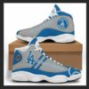 Los Angeles Dodgers football MLB big logo For Lover Jd13 Shoes 3