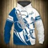 Los Angeles Dodgers MLB White Blue 3d Hoodie N98 3