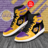 Los Angeles Lakers NBA 2 Jordan Customize Sneakers Sport Teams Top Bra 3