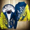 Los Angeles Rams Fleece Jacket 3D Graphic Cartoon player 3