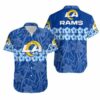 Los Angeles Rams Flower and Logo Hawaii Shirt and Shorts Summer Collec 2