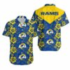 Los Angeles Rams Flowers Hawaii Shirt and Shorts Summer Collection H97 2