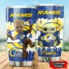 Los Angeles Rams Grogu Groot Custom Name Tumbler 3