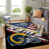 Los Angeles Rams Living Room Area Rug DTTRUG1702140 3