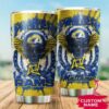 Los Angeles Rams Metallica Custom Name Tumbler 3