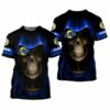 Los Angeles Rams Skull All Over Print Gift For Fan 3D T Shirt Swea 3