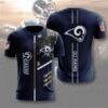 Los Angeles Rams T-shirt 3D Performance Short Sleeve 3