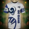 Los Angeles Rams T-shirt Graphic balls gift for fans 2