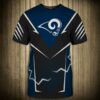 Los Angeles Rams T-shirts lightning graphic gift for men 2