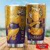 LSU Tigers Pooh Custom Name Tumbler 3