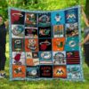 Miami Dolphins 3D Customized Quilt Blanket 4