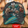 Miami Dolphins 3D Mascot Cap Classic Custom Name 4