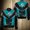 Miami Dolphins bomber Jacket lightning graphic gift for men 2