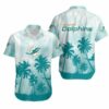 Miami Dolphins Coconut Trees Gift For Fan Hawaiian Graphic Print 3