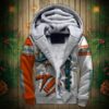 Miami Dolphins Fleece Jacket 3D Graphic balls 2