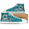 Miami Dolphins Football 1 Custom Canvas High Top Shoes L98 2