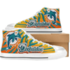 Miami Dolphins Football 11 Custom Canvas High Top Shoes L98 2