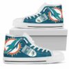 Miami Dolphins Football 12 Custom Canvas High Top Shoes L98 2