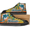 Miami Dolphins Football 2 Custom Canvas High Top Shoes L98 2