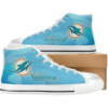 Miami Dolphins Football 8 Custom Canvas High Top Shoes L98 2