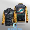 Miami Dolphins Leather Jacket Gift for fan 2