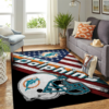 Miami Dolphins Living Room Area Rug DTTRUG1702147 2