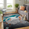 Miami Dolphins Living Room Area Rug DTTRUG1702150 3