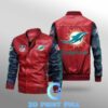 Miami Dolphins Logo Leather Jacket Gift for fan 3