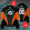 Miami Dolphins Personalized MD Bomber Jacket 3