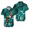 Miami Dolphins Skull and Hibiscus Flower Gift For Fan Hawaii Shirt 2