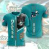 Miami Dolphins T-shirt 3D Performance Short Sleeve 3