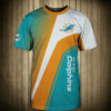 Miami Dolphins T-shirt 3D Short Sleeve O Neck gift for fan 3