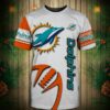 Miami Dolphins T-shirt Graphic balls gift for fans 3